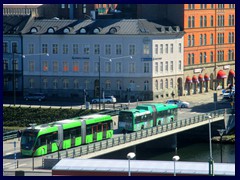 Malmö skyline from the Central station's garage 24 - super buses